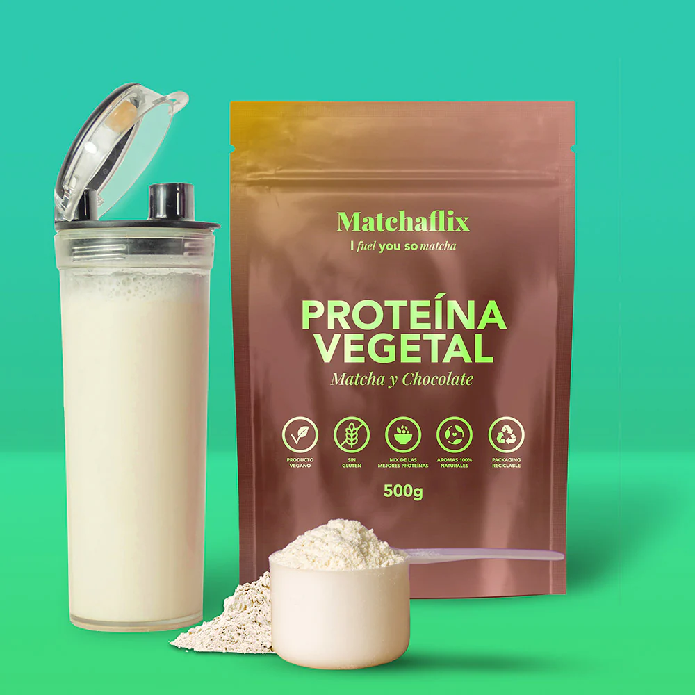 Proteínas vegetales con matcha sabor chocolate - Image 3