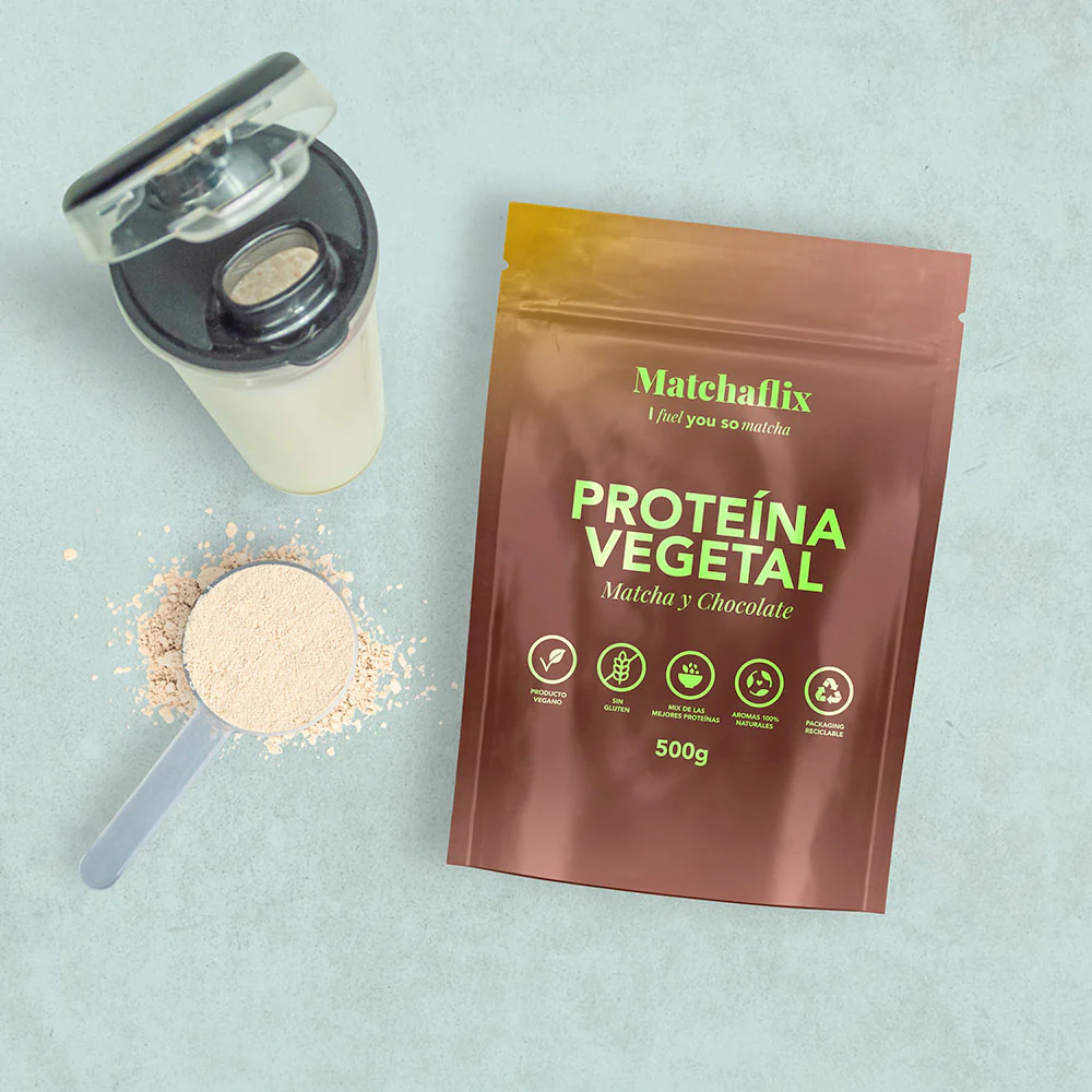 Proteínas vegetales con matcha sabor chocolate - Image 4
