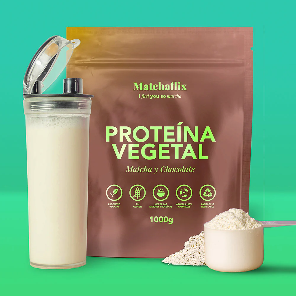Proteínas vegetales con matcha sabor chocolate - Image 9