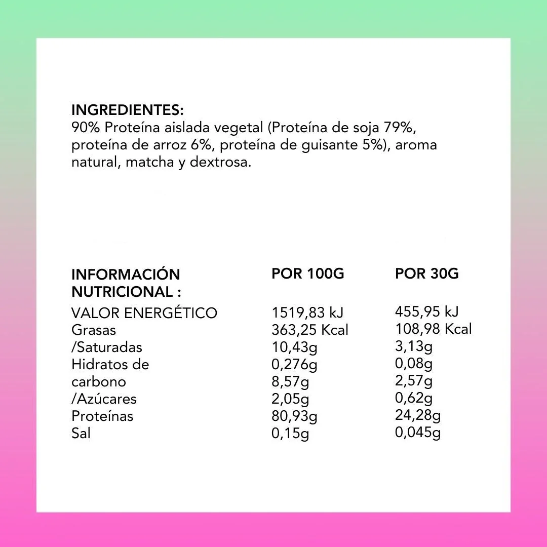 Proteínas vegetales con matcha sabor fresa - Image 7