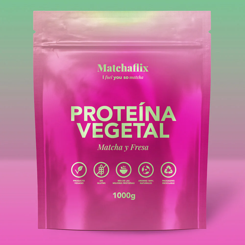 Proteínas vegetales con matcha sabor fresa - Image 8