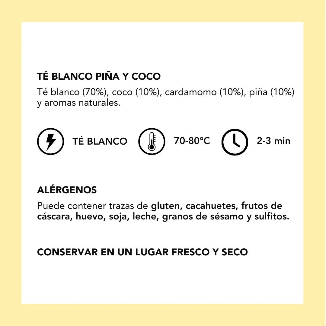 Té Blanco de Piña y Coco - Image 4